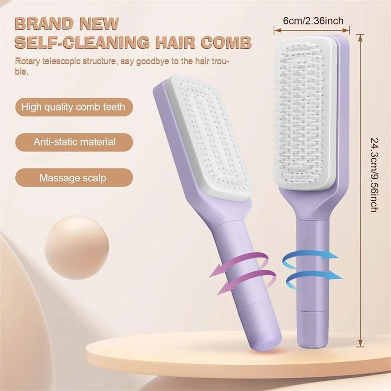 SilkGlide™ Self-Cleaning Hair Brush